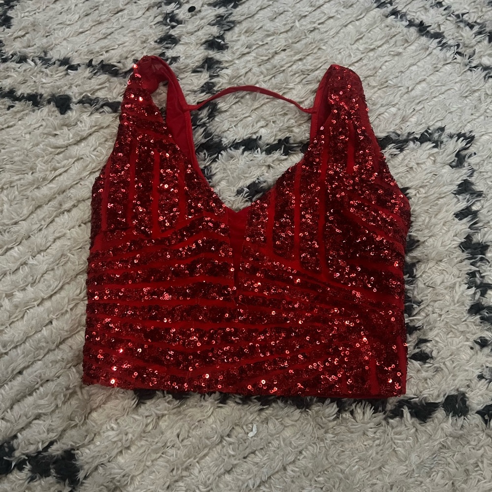 Brand new barely worn sparkly top!
